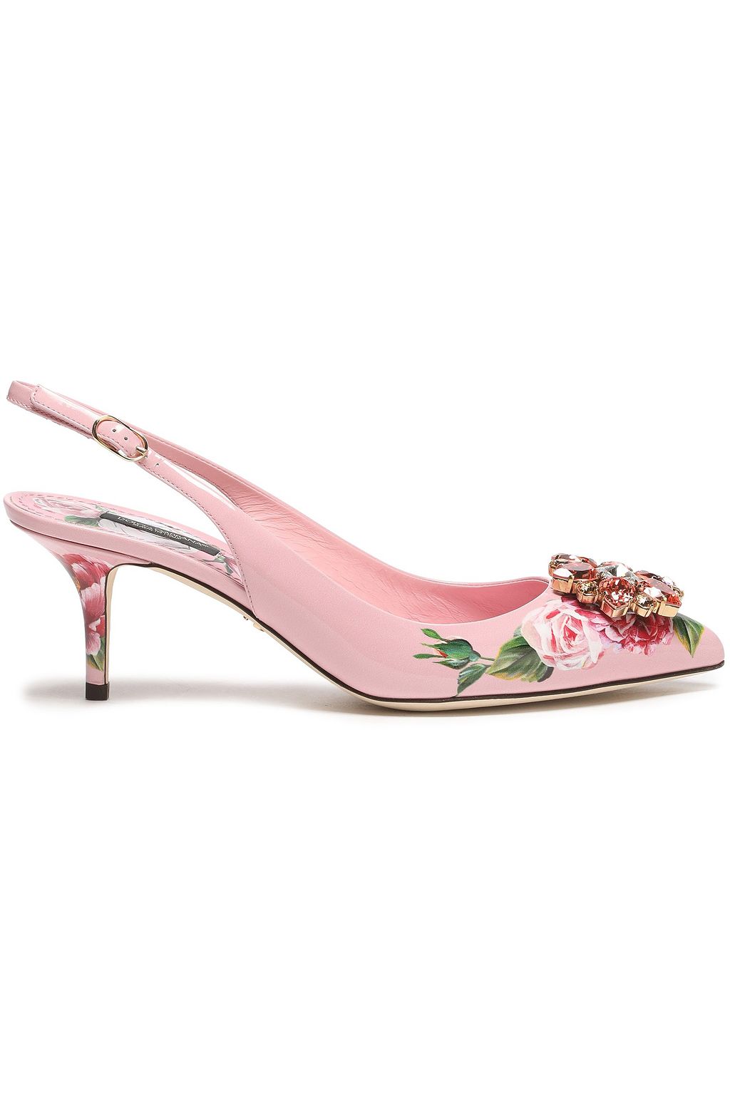 floral slingback pumps