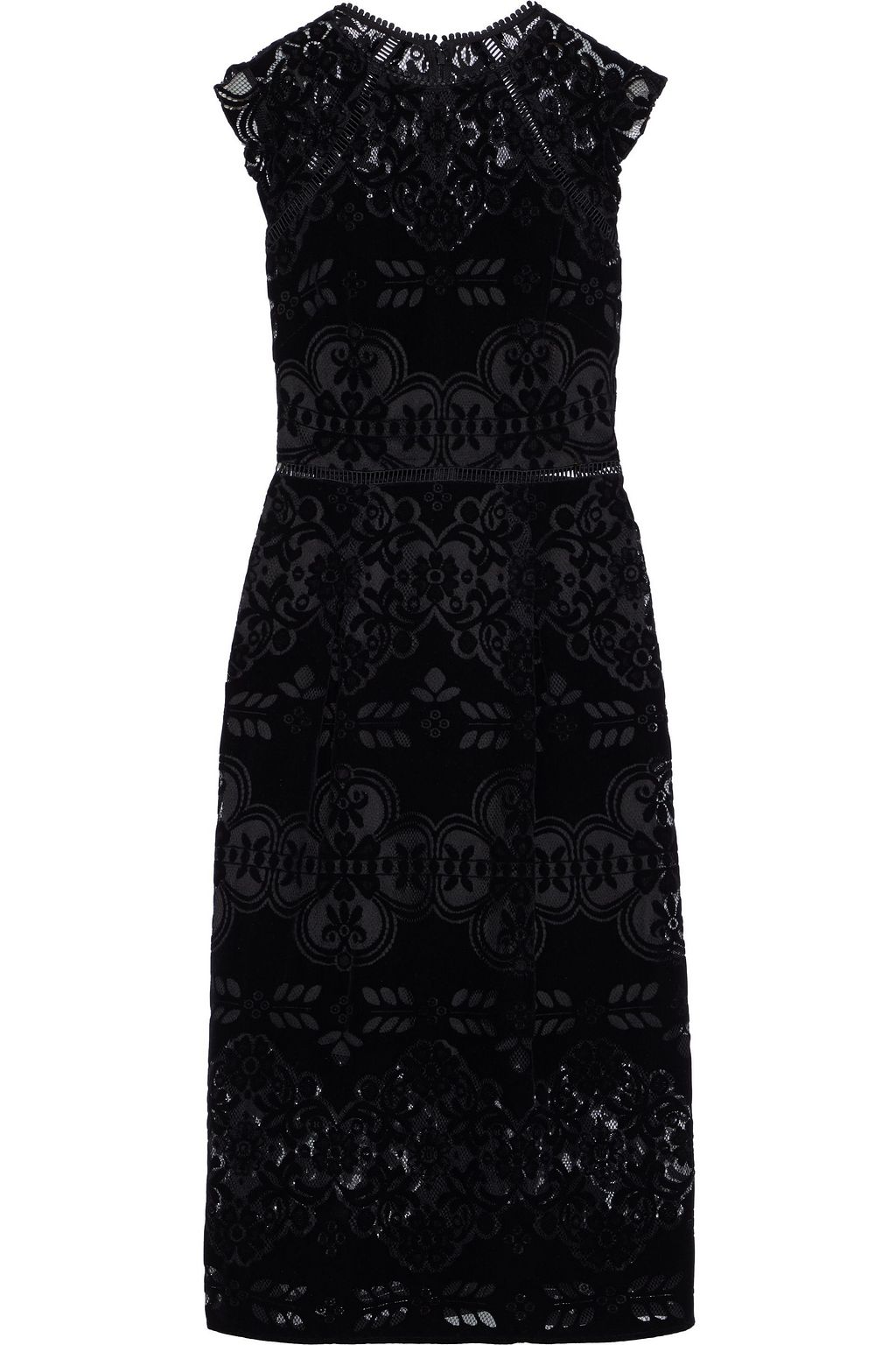 black tulle midi dress