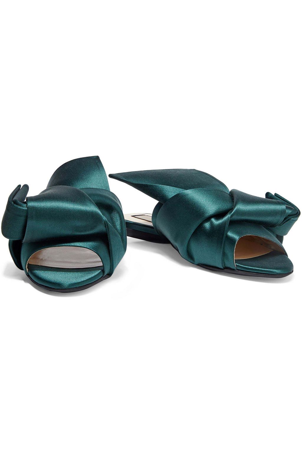 N°21 Knotted satin slides