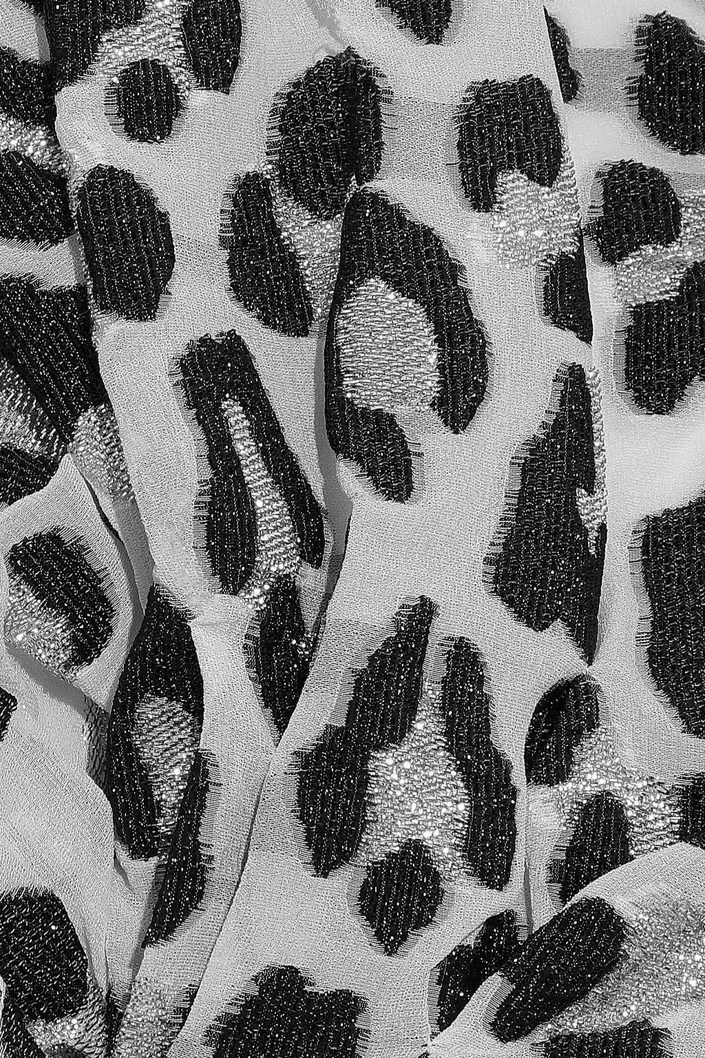 CAROLINA HERRERA Knotted leopard-print fil coupé silk-blend dress