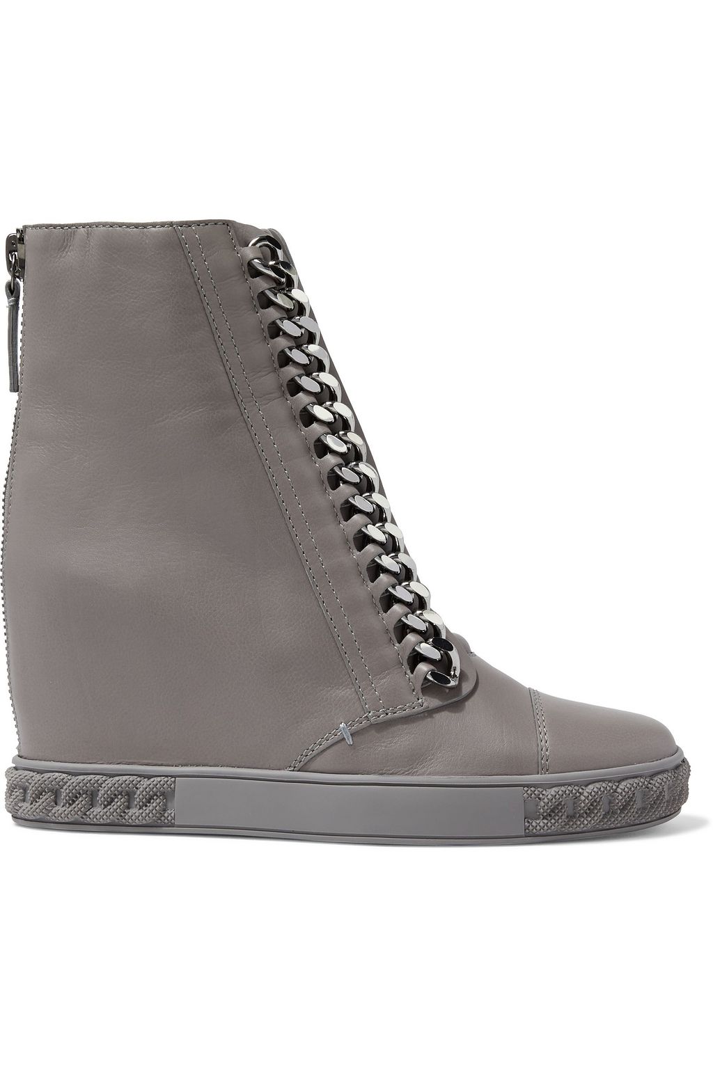 wedge sneakers gray