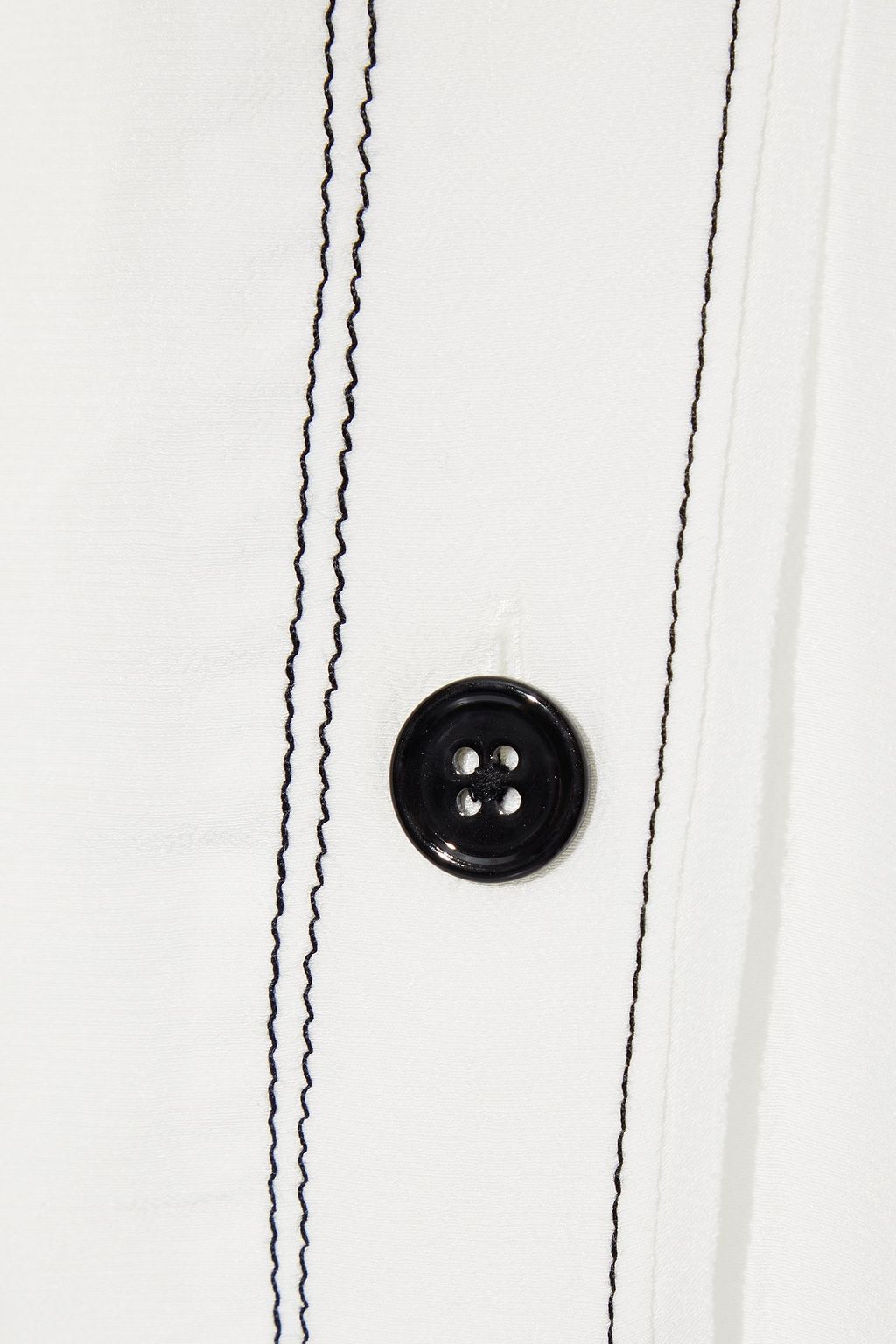 DEREK LAM 10 CROSBY Button-detailed crepe de chine midi dress