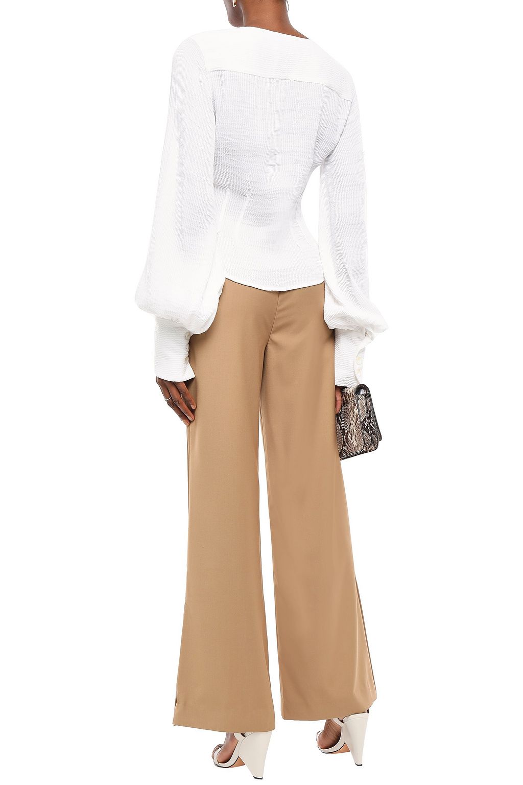 ANNA QUAN Marco twill wide-leg pants