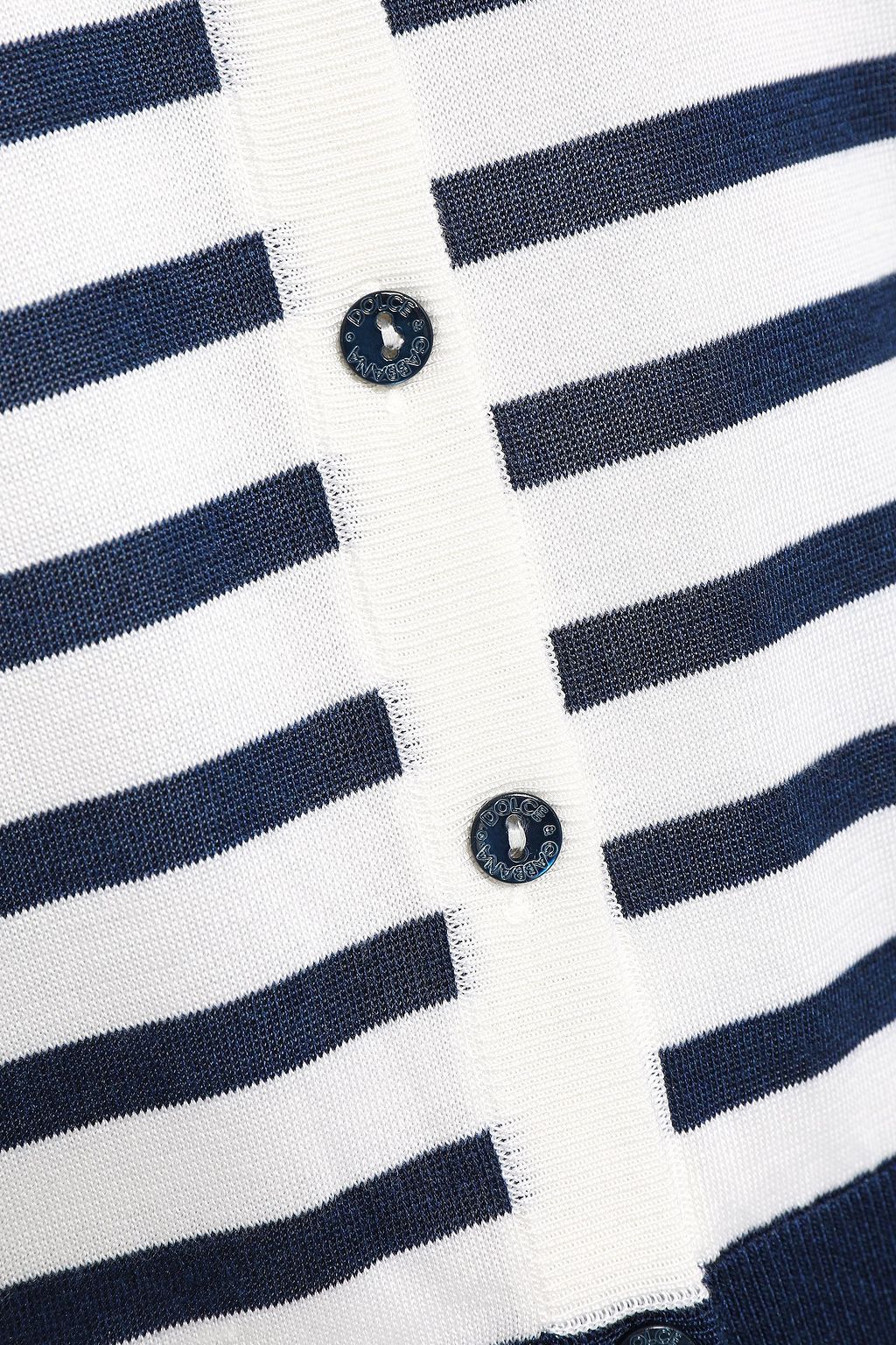 DOLCE&GABBANA Striped silk cardigan