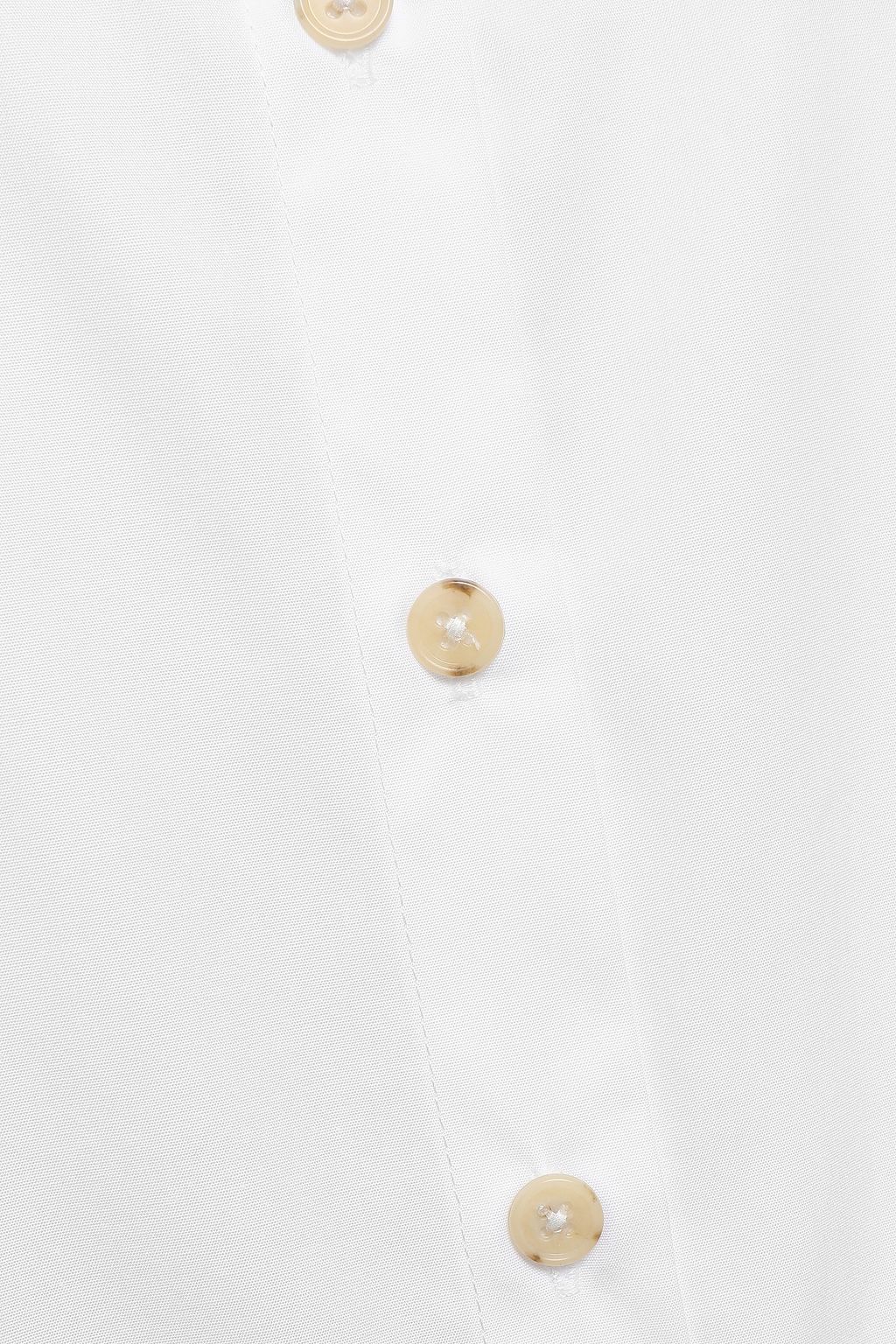ANNA QUAN Castiglia gathered cotton-poplin shirt