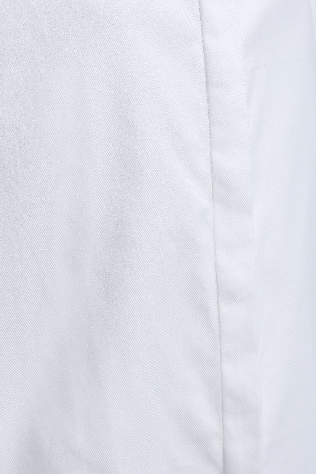 ANNA QUAN Silk satin-trimmed cotton-poplin shirt