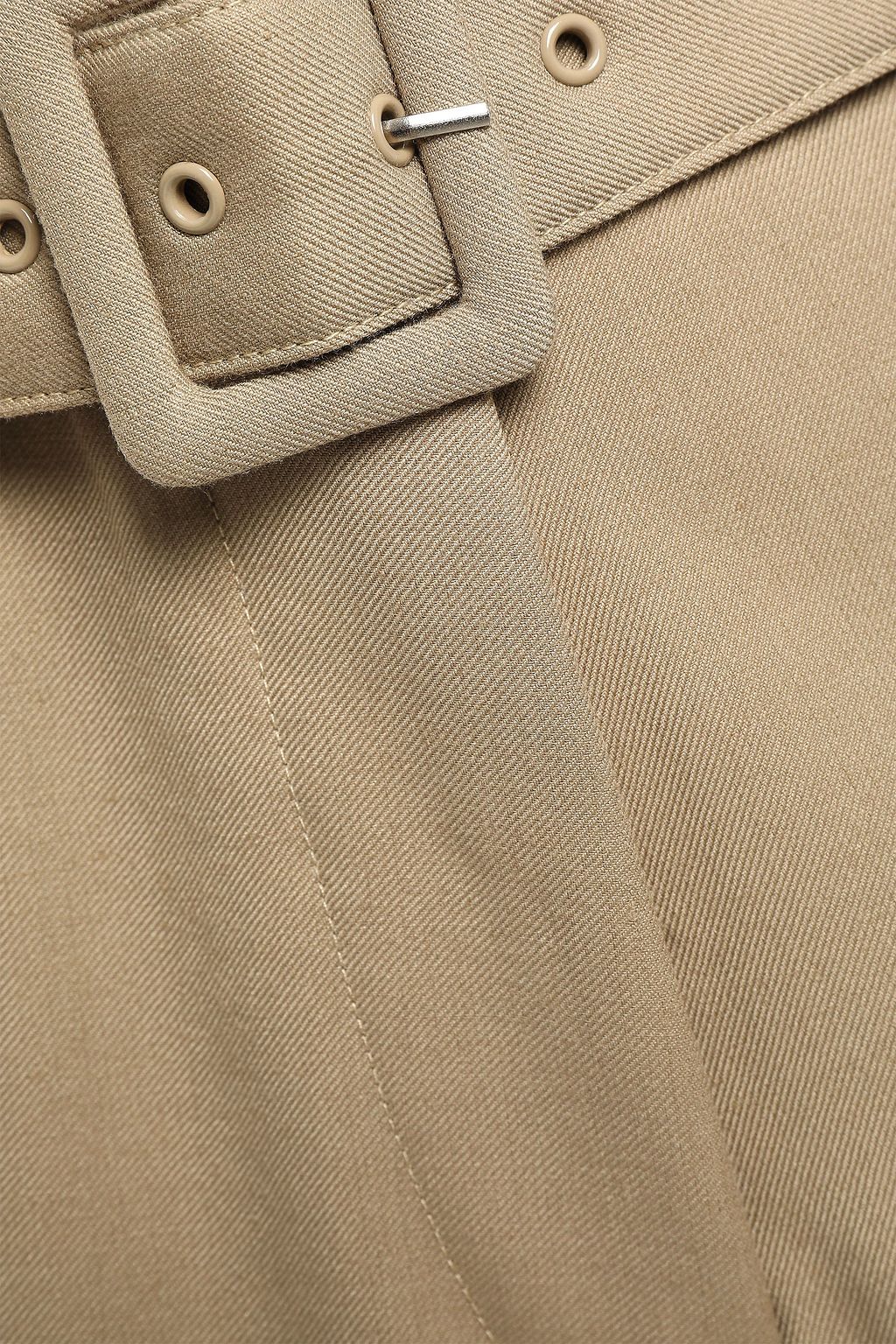 ANNA QUAN Max belted twill wide-leg pants