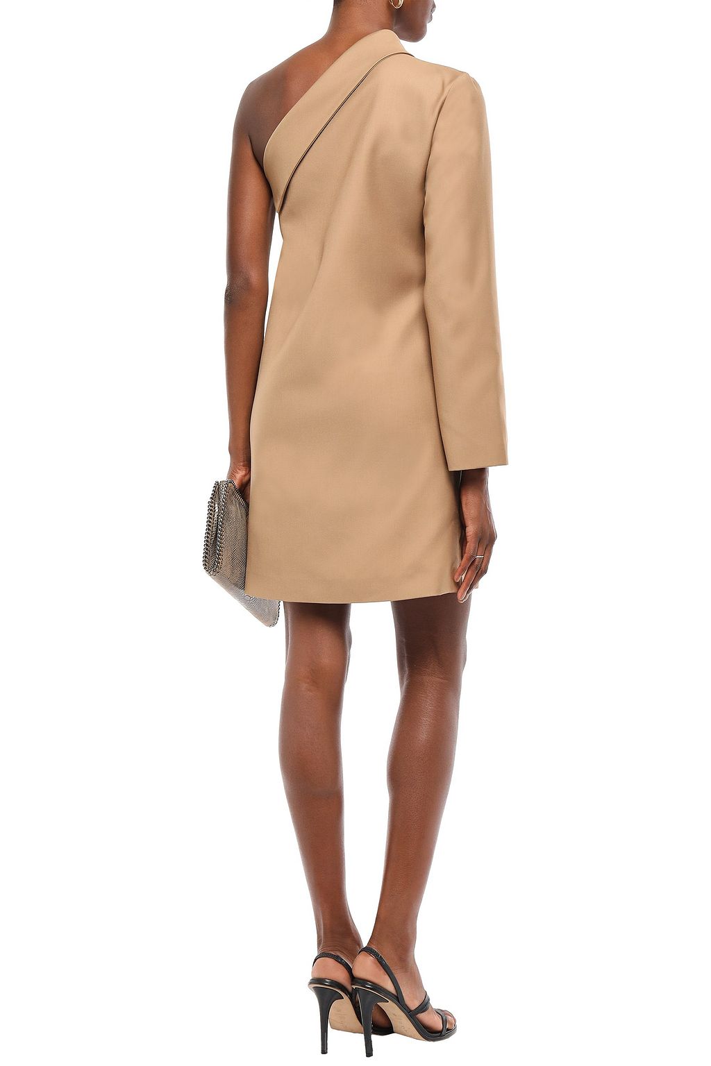 ANNA QUAN Juno one-shoulder twill mini dress