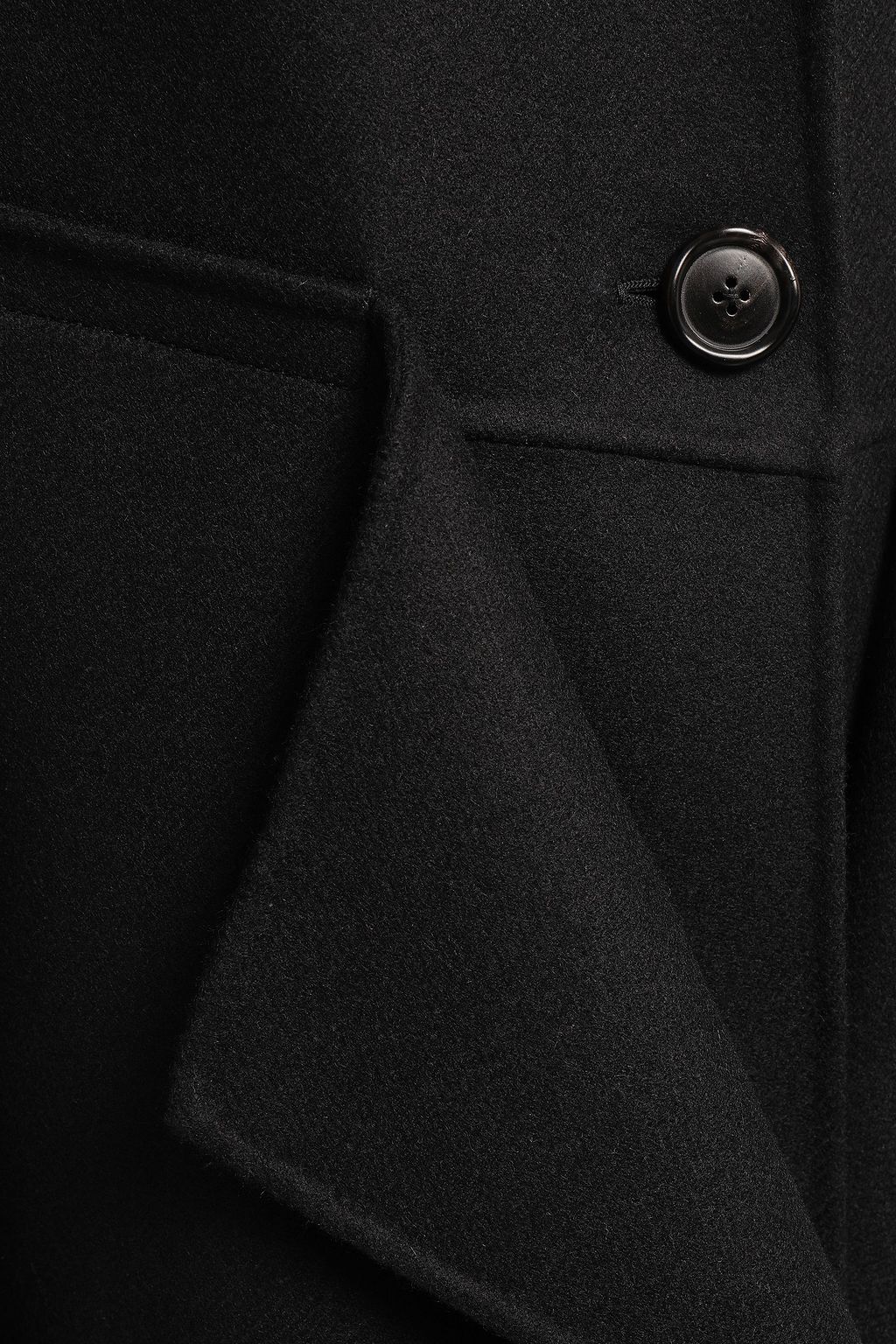 MARNI Draped wool-blend felt coat