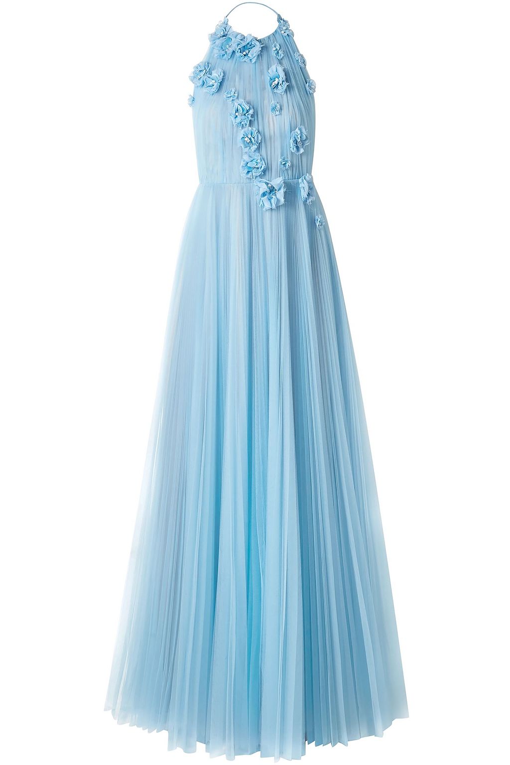 light blue designer gown