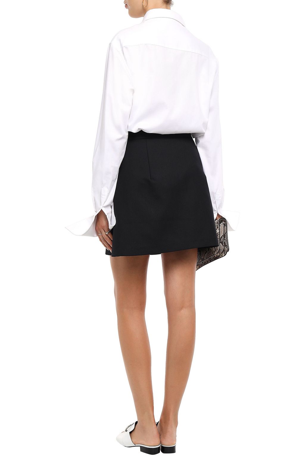 ANNA QUAN Remi flared twill mini skirt