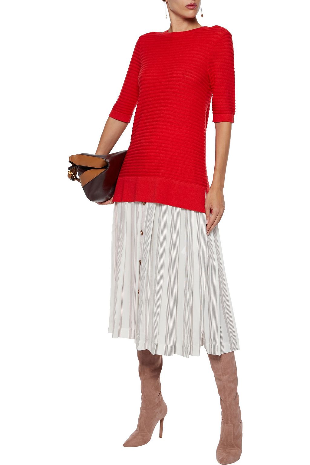 DEREK LAM Ribbed cashmere sweater