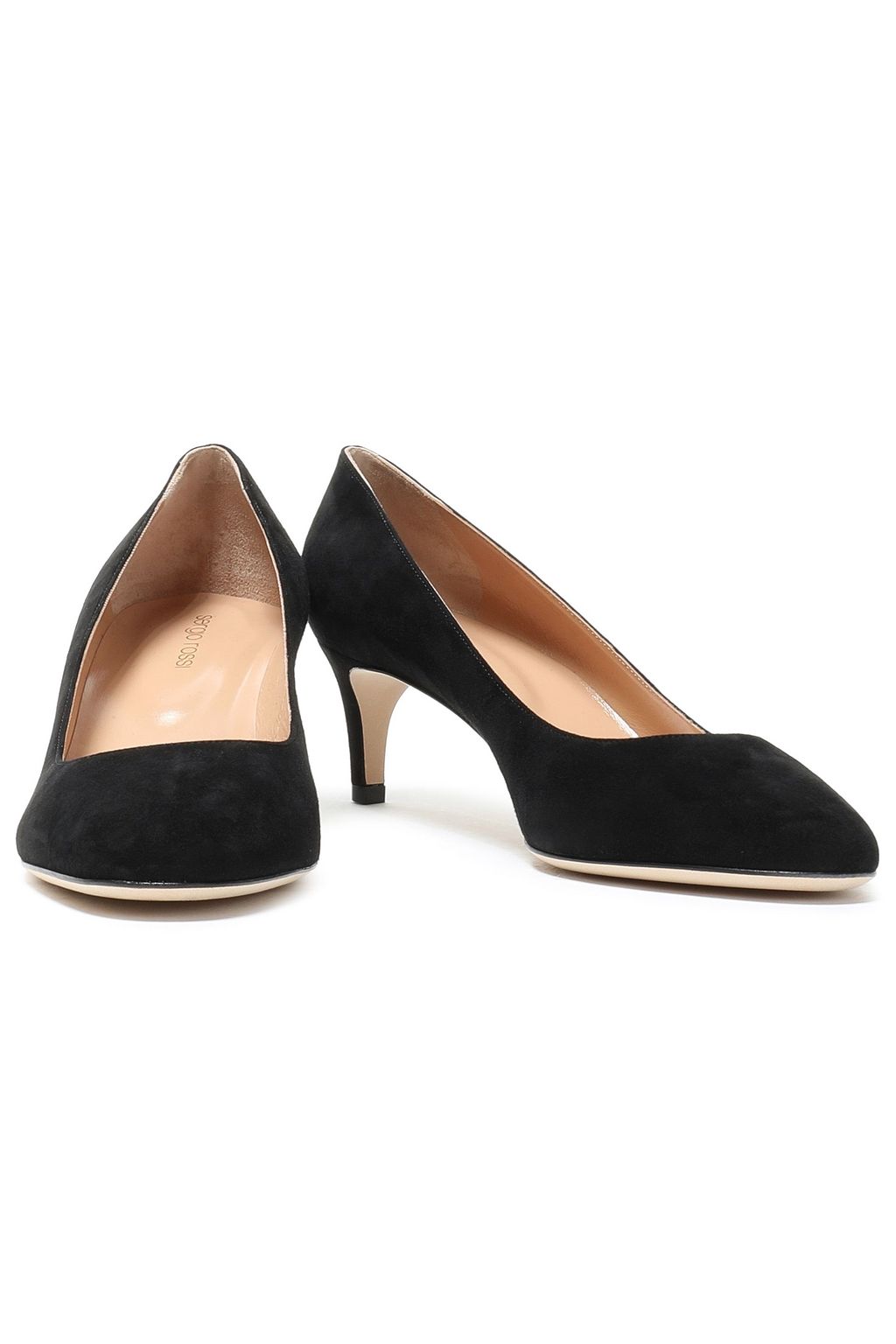 SERGIO ROSSI Madame suede pumps