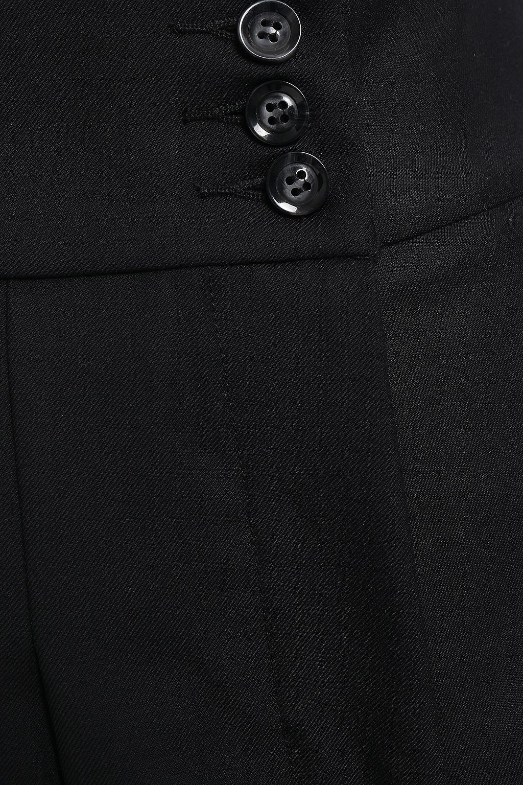 ANNA QUAN Madison pleated wool-twill wide-leg pants