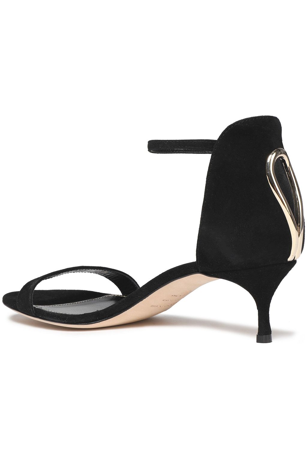 SERGIO ROSSI Cutout suede sandals