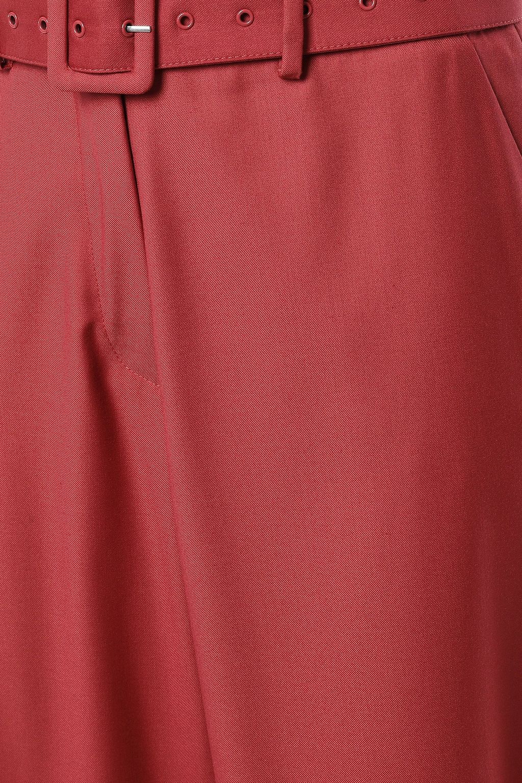 ANNA QUAN Max belted twill wide-leg pants
