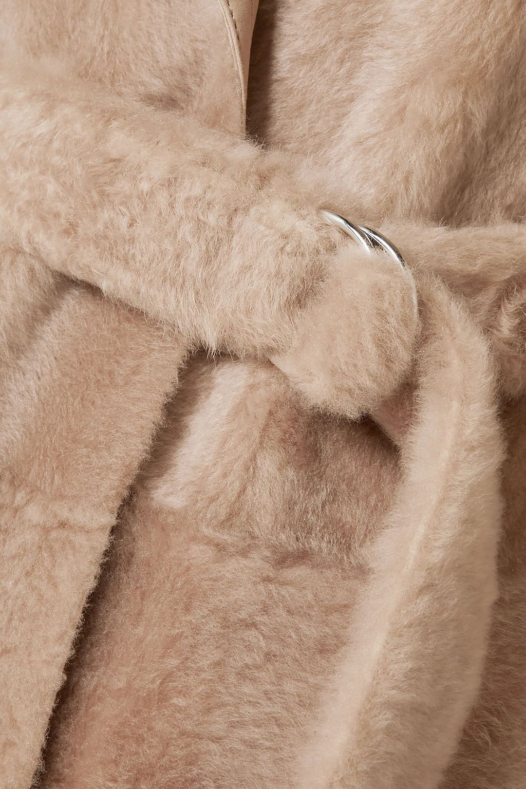 YVES SALOMON Belted shearling coat