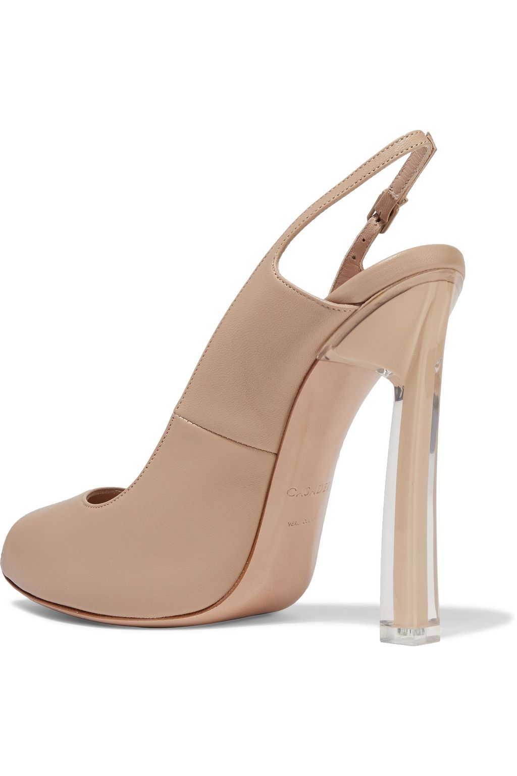 CASADEI Leather slingback sandals