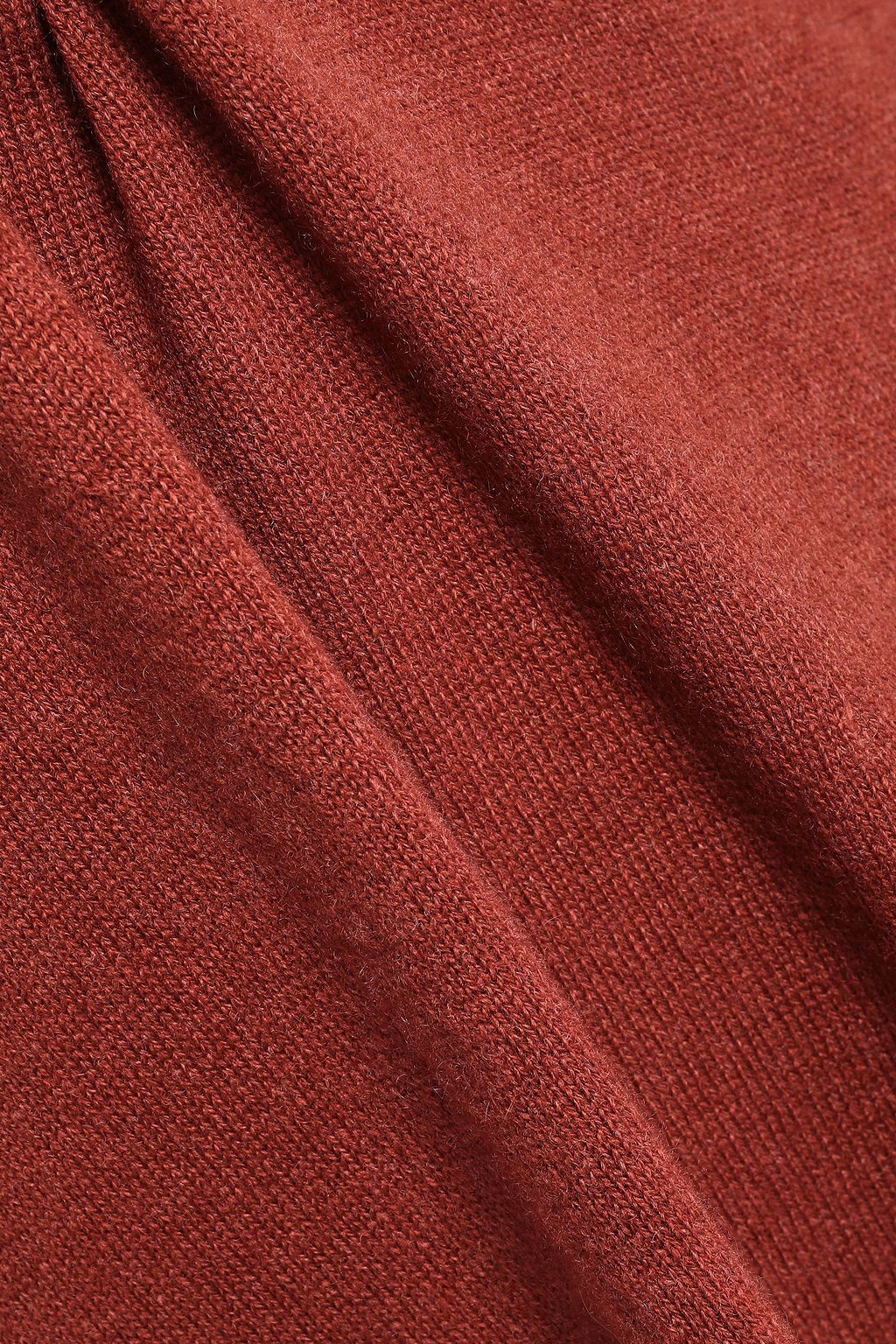 AGNONA Mélange cashmere turtleneck midi dress