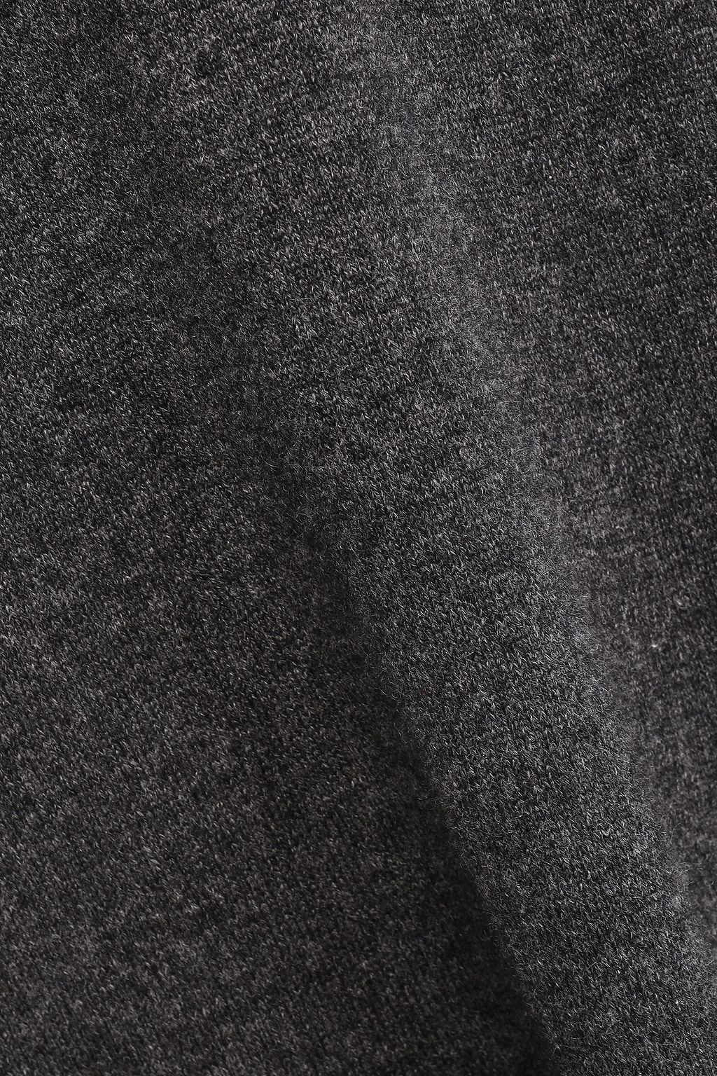 AGNONA Mélange cashmere turtleneck midi dress