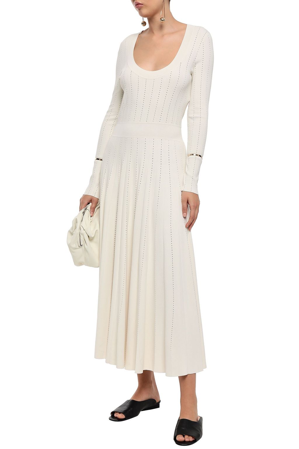 CASASOLA Stretch-knit midi dress