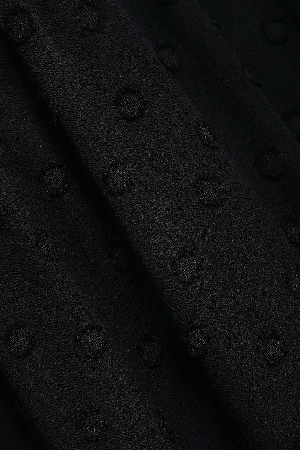 CLAUDIE PIERLOT Polka-dot fil coupé crepon midi dress