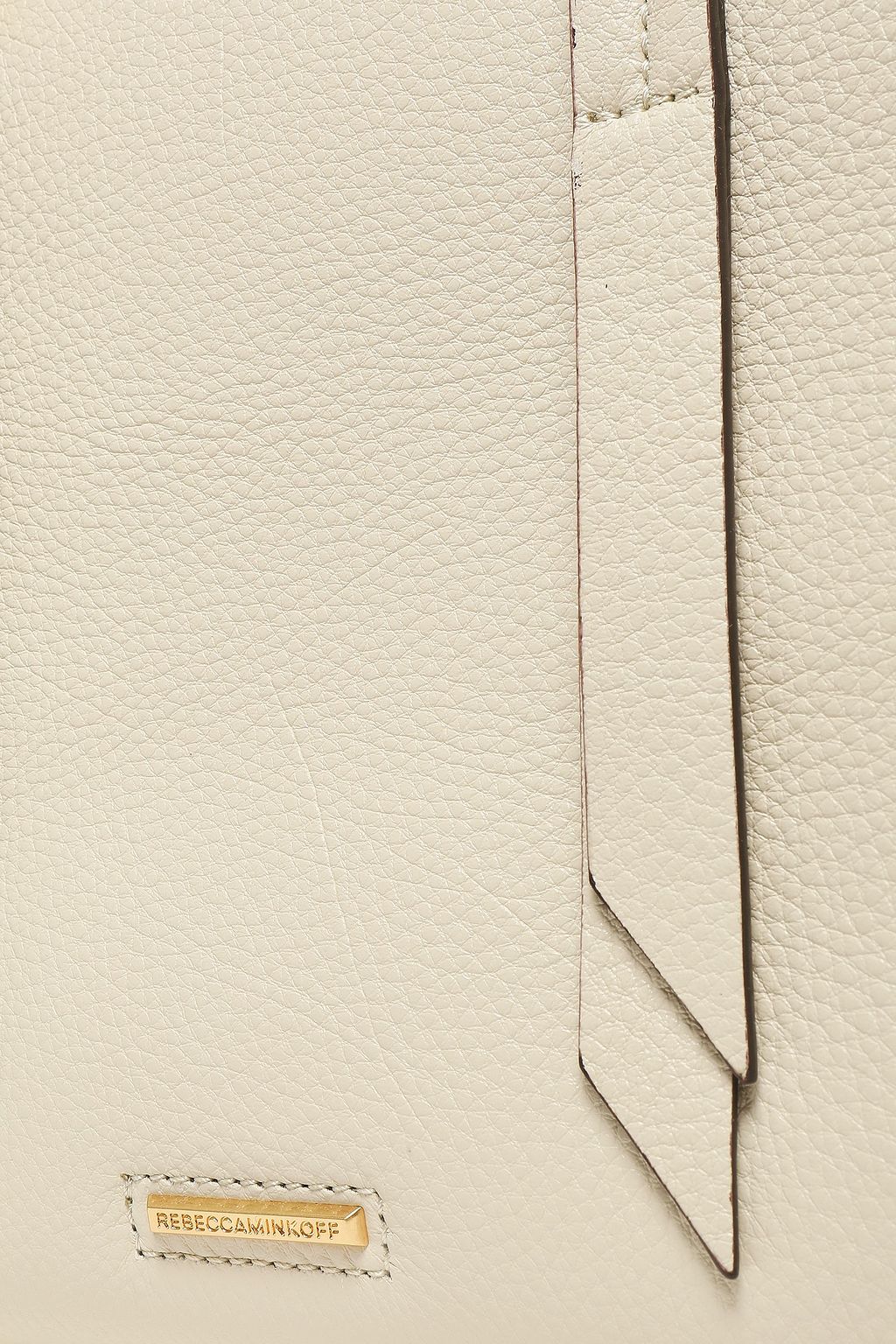 REBECCA MINKOFF Color-block pebbled-leather tote