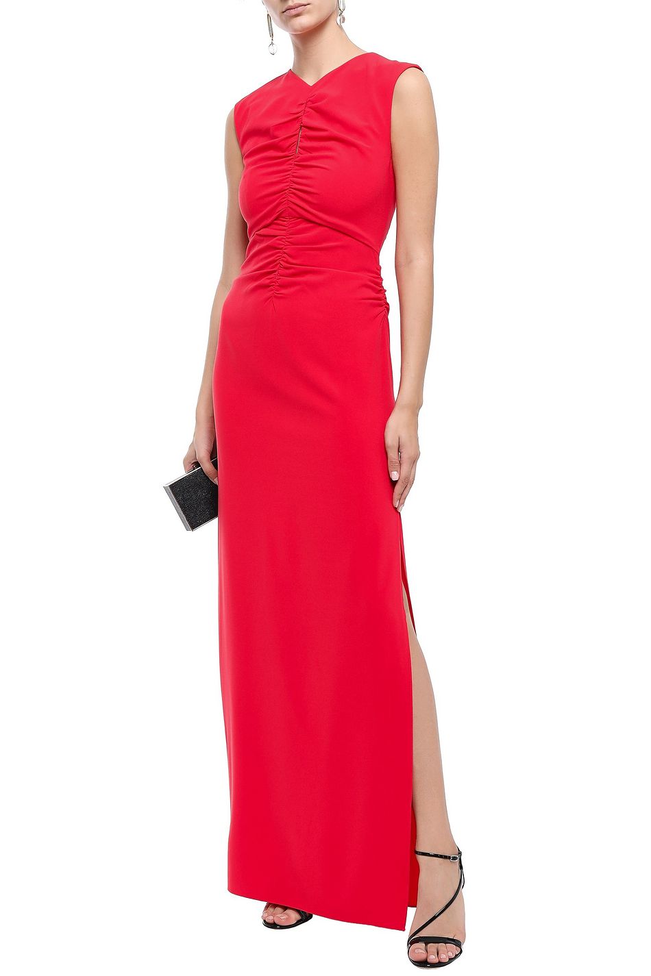 tomato red gown