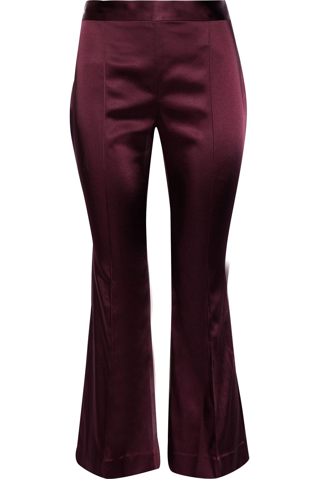 satin flare pants