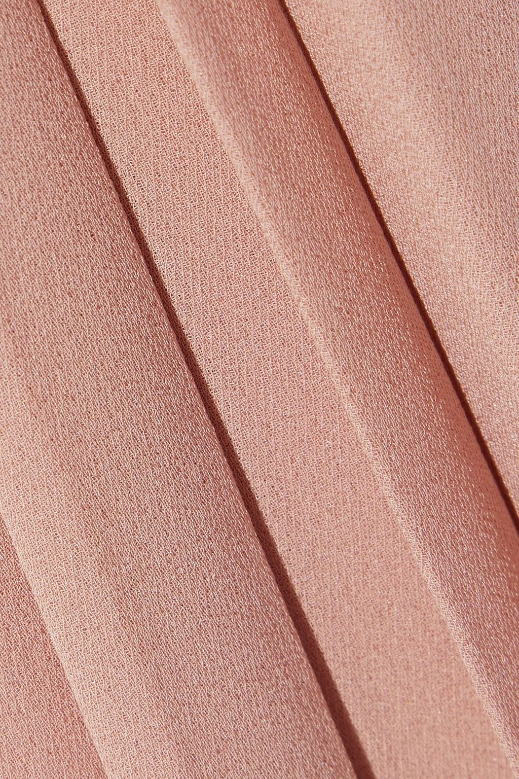 LANVIN Pleated silk-crepe maxi skirt