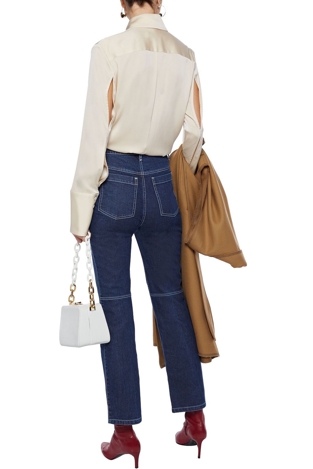ROSETTA GETTY High-rise bootcut jeans