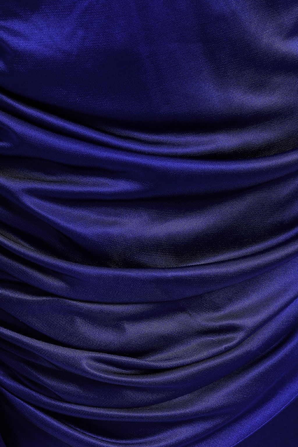 GALVAN  LONDON Allegra wrap-effect gathered satin-jersey gown