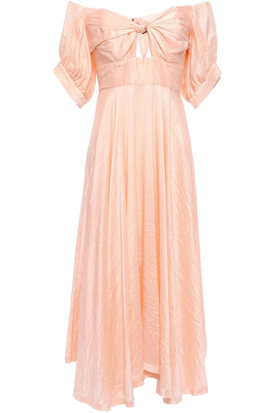 peach dress