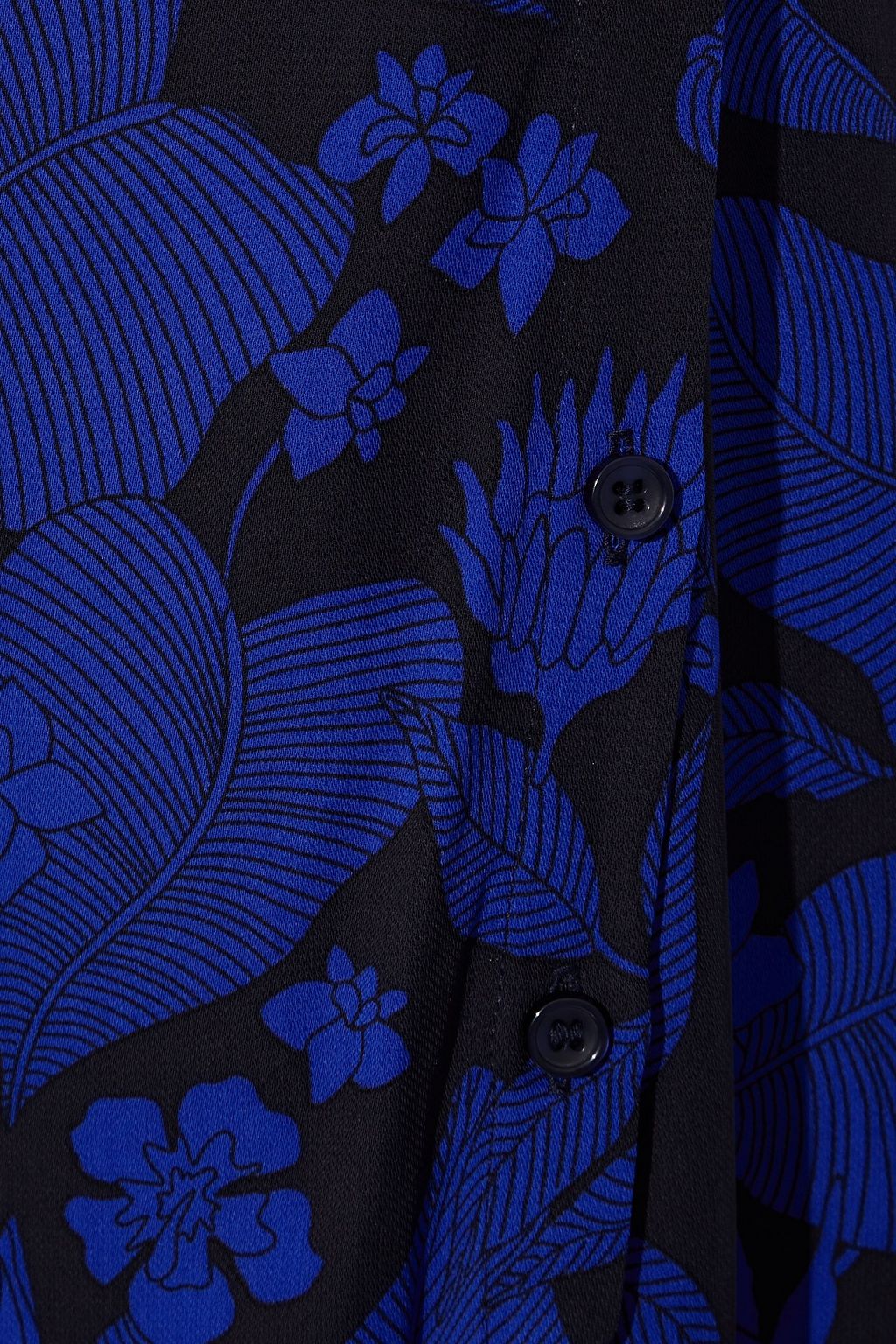 BAUM UND PFERDGARTEN Silva asymmetric ruffled floral-print crepe midi skirt