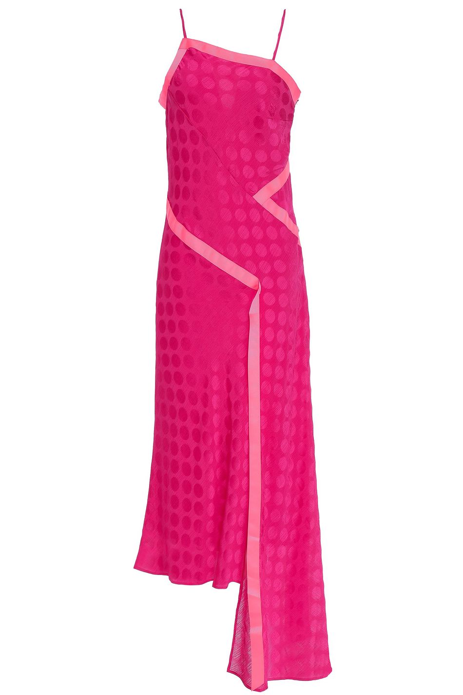 fuschia slip dress
