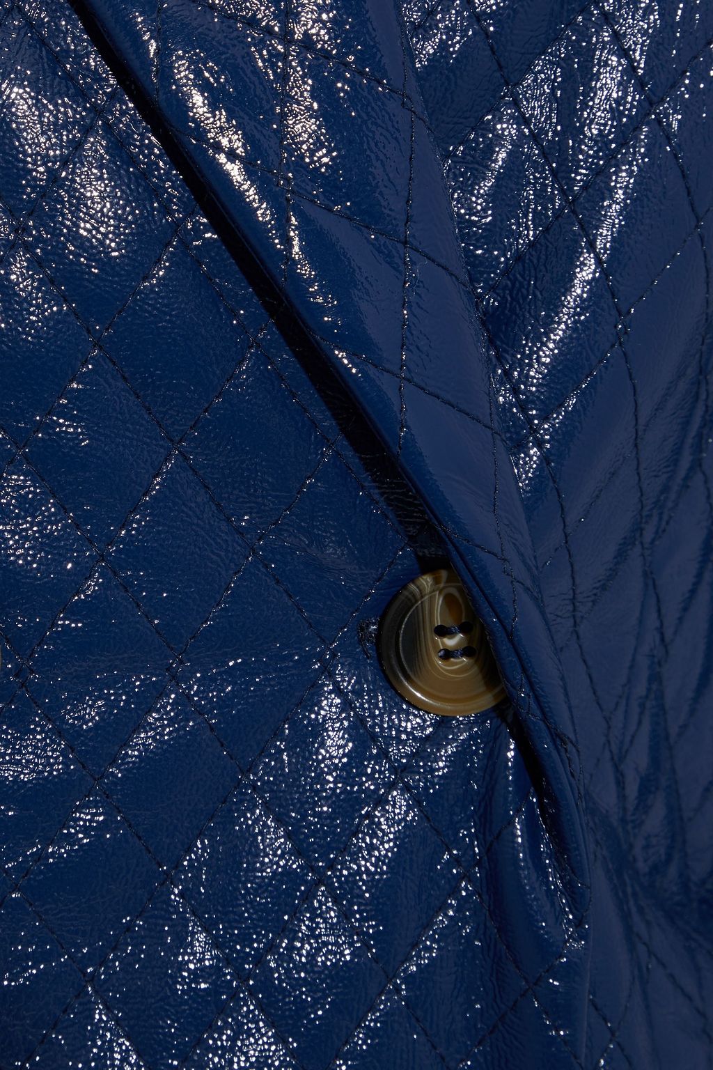 BAUM UND PFERDGARTEN Daki double-breasted quilted vinyl coat