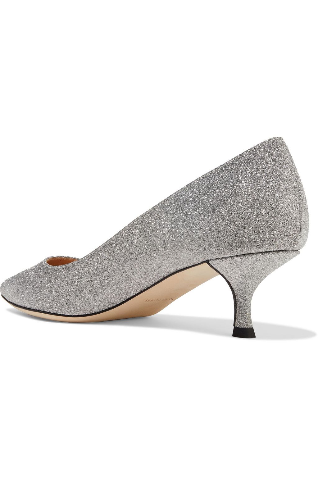SERGIO ROSSI Godiva glittered leather pumps