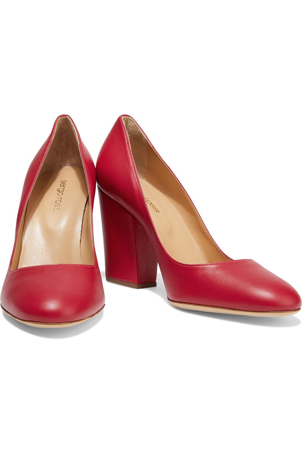 SERGIO ROSSI Virginia leather pumps