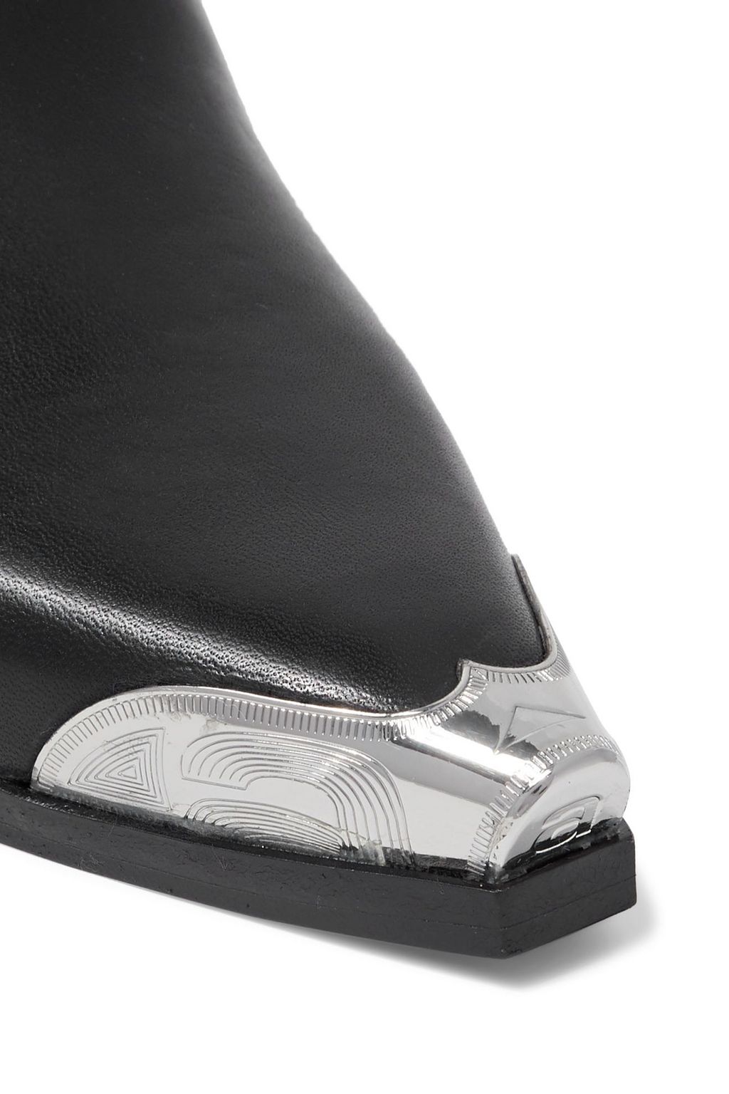 ALEXANDER WANG Su embellished leather mules