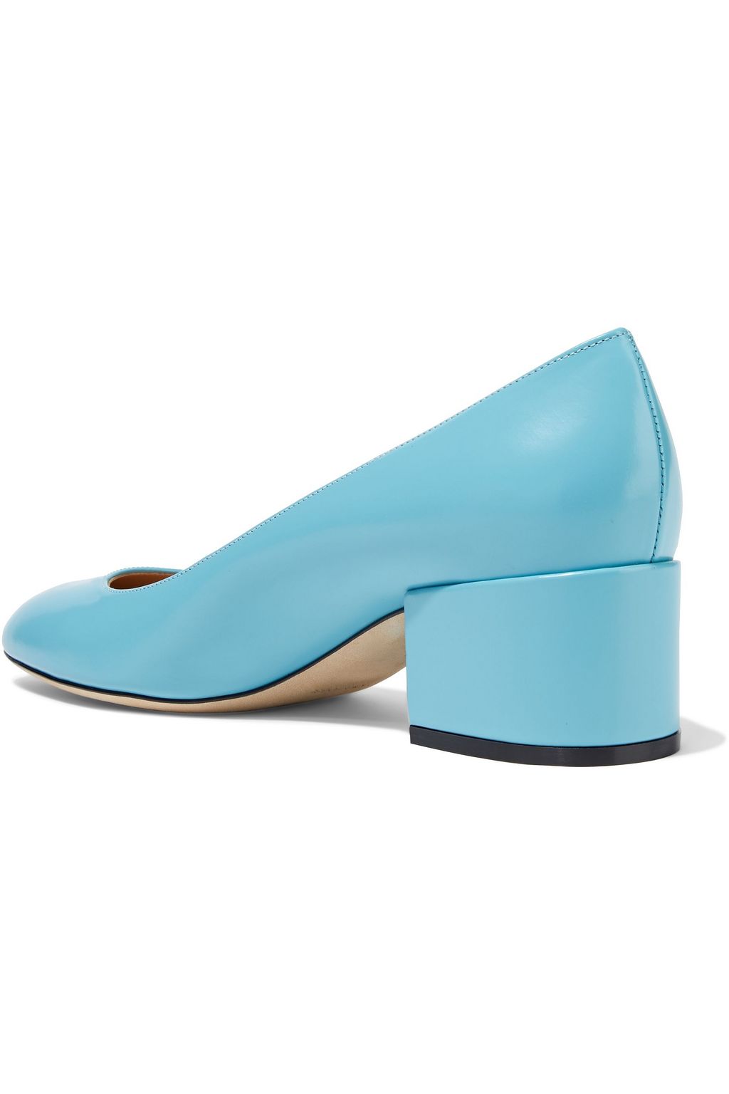 SERGIO ROSSI Virginia glossed-leather pumps