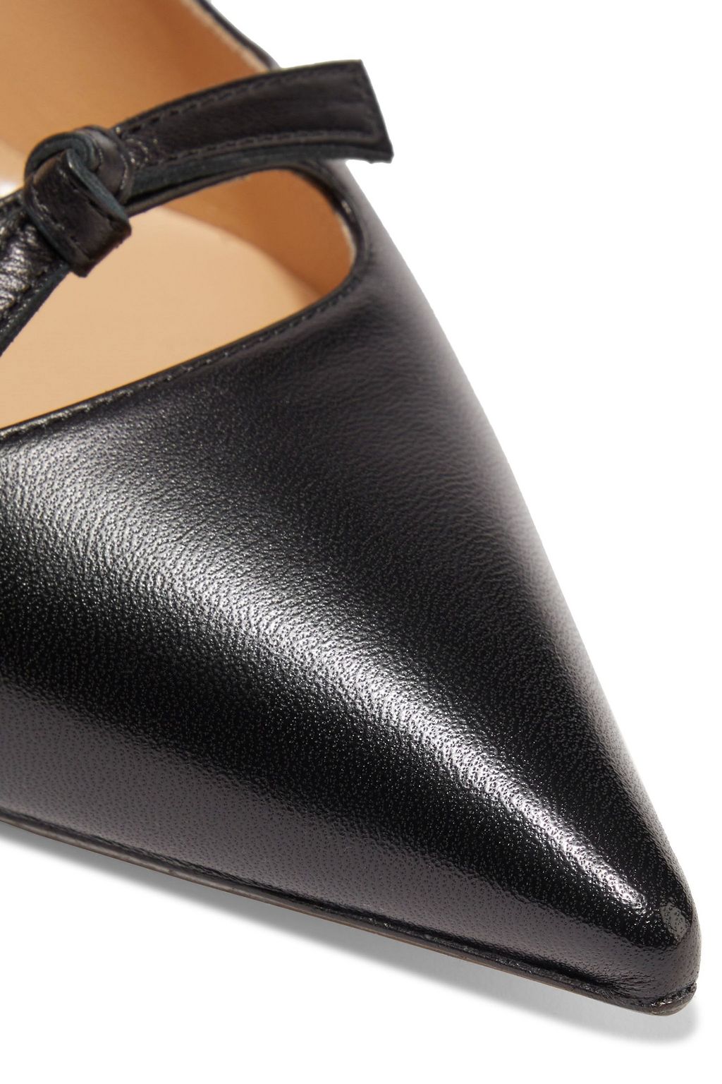 SERGIO ROSSI Isobel knotted leather pumps