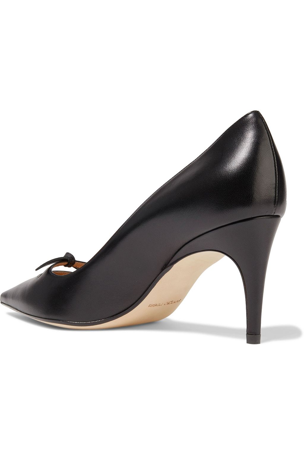 SERGIO ROSSI Isobel knotted leather pumps