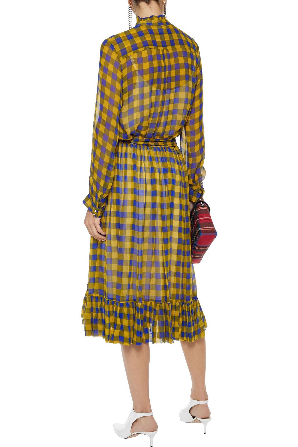 BAUM UND PFERDGARTEN Selda gathered printed georgette skirt