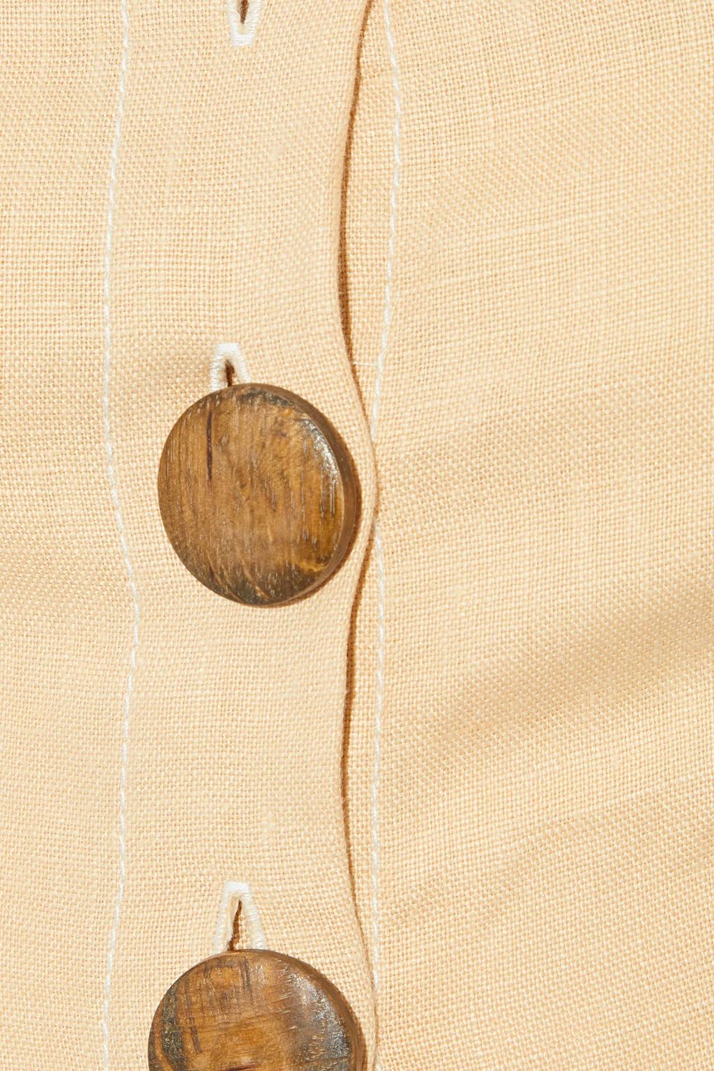 NICHOLAS Belted linen mini dress