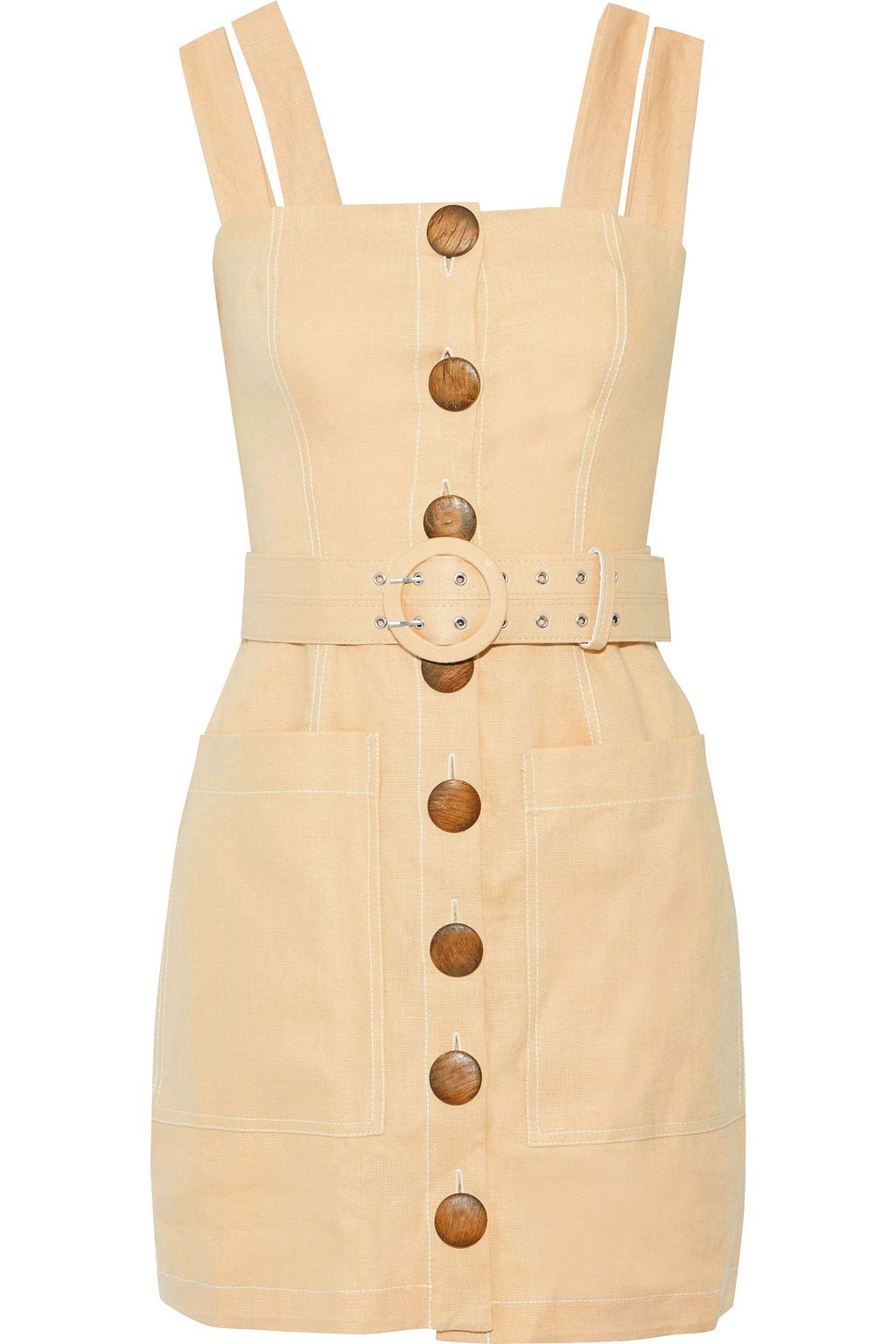 belted button up dress