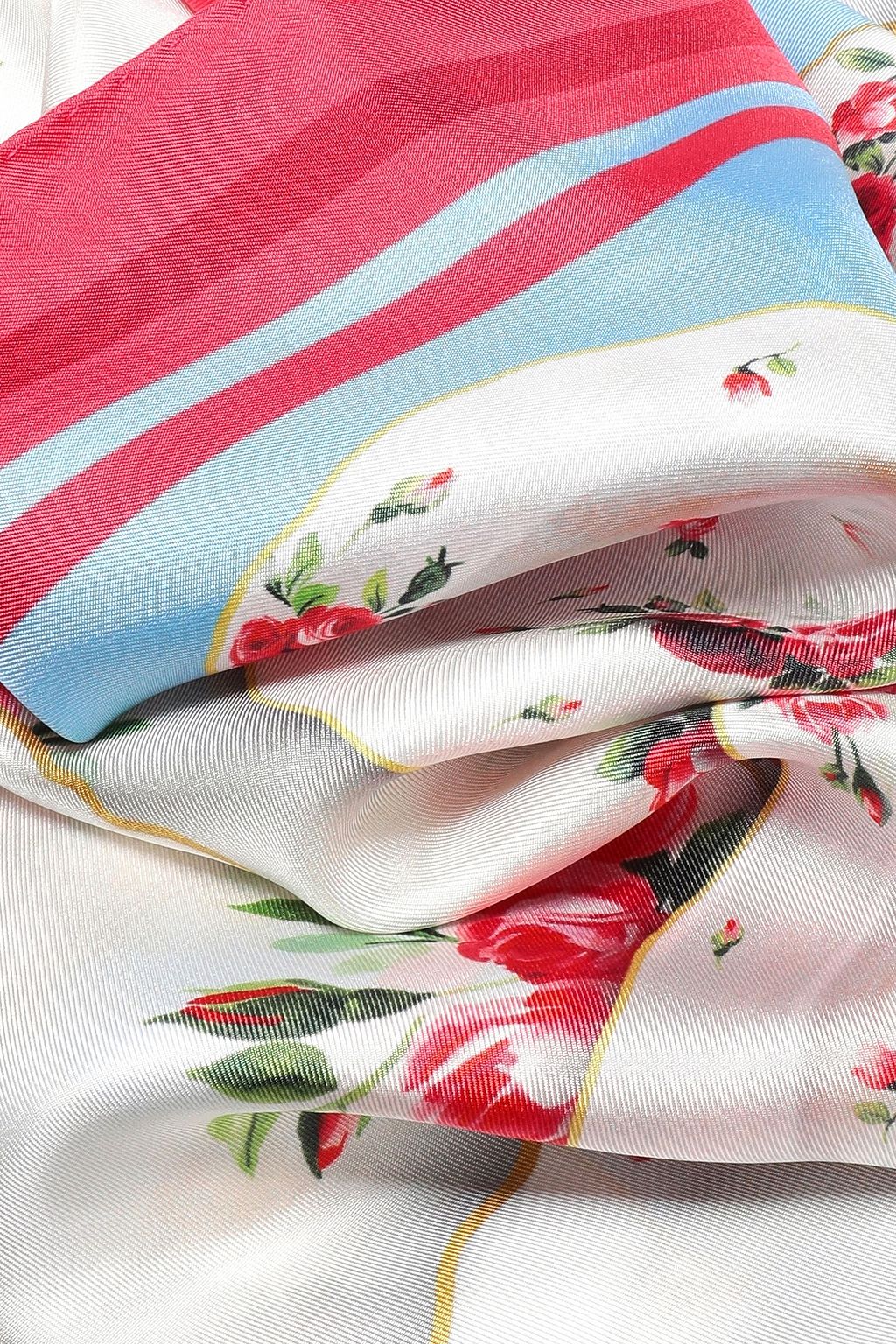 DOLCE&GABBANA Printed silk-satin twill scarf