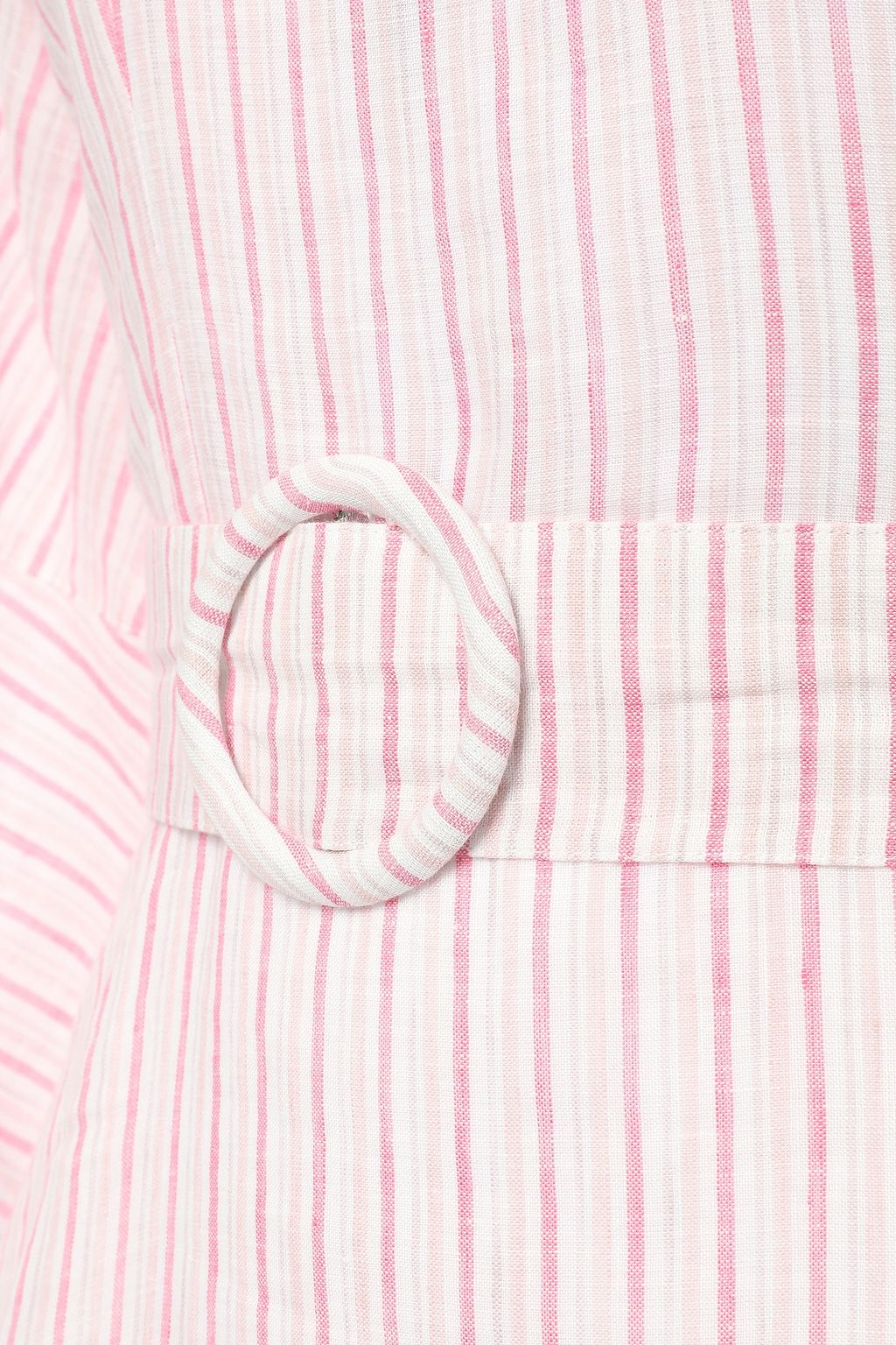 GÜL HÜRGEL Liatris belted striped cotton and linen-blend maxi dress
