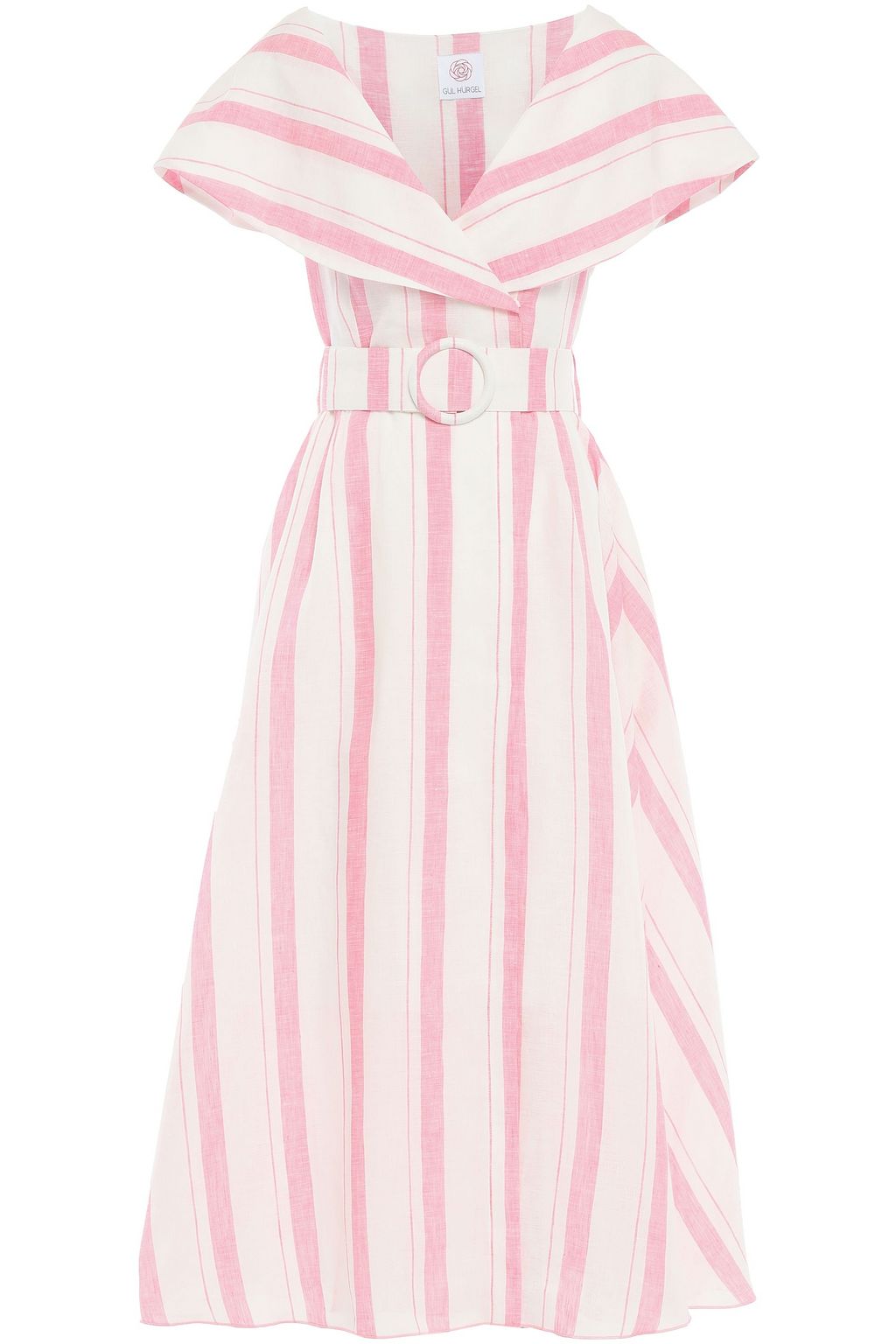 baby pink midi dress