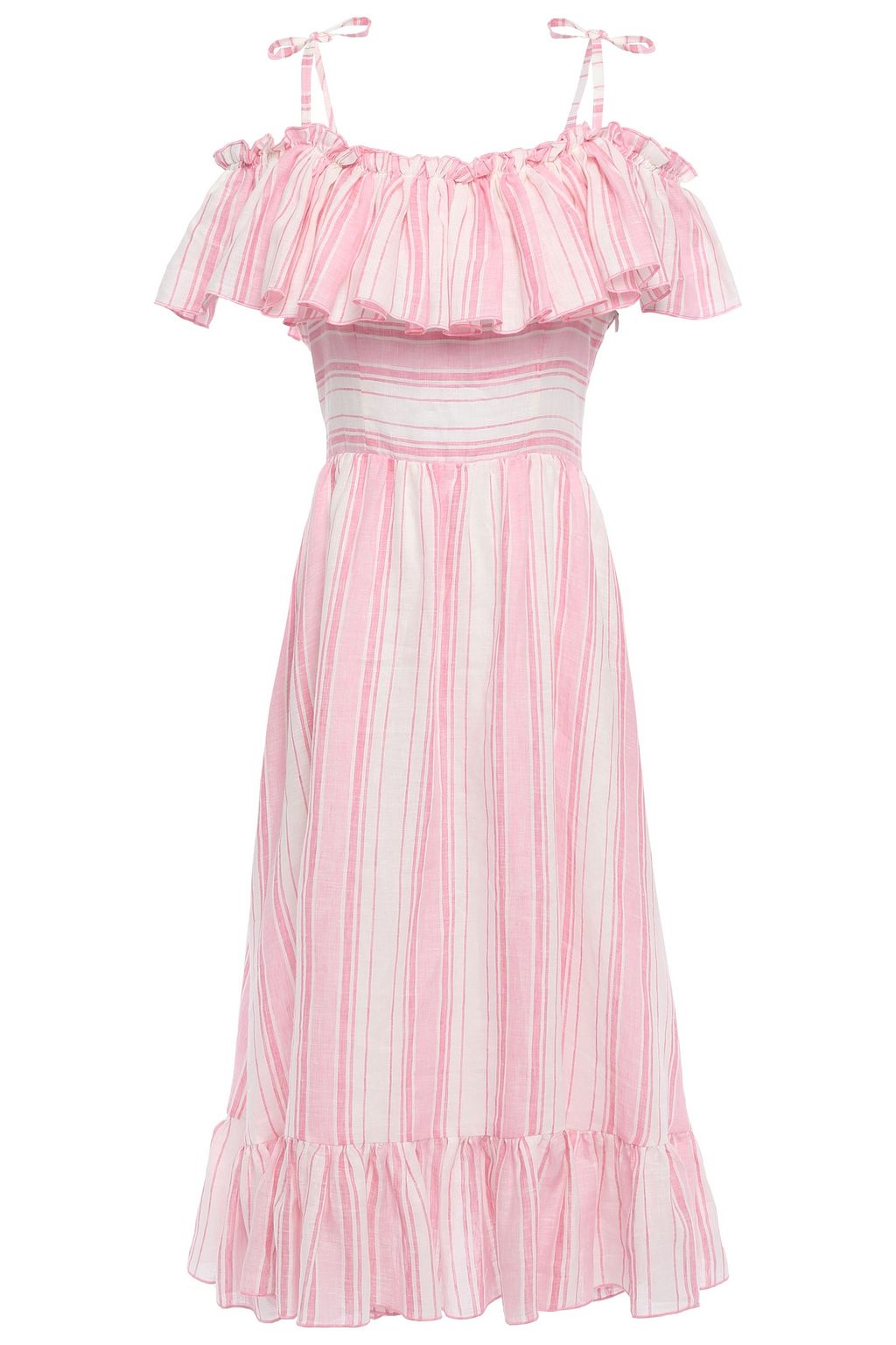 baby pink midi dress
