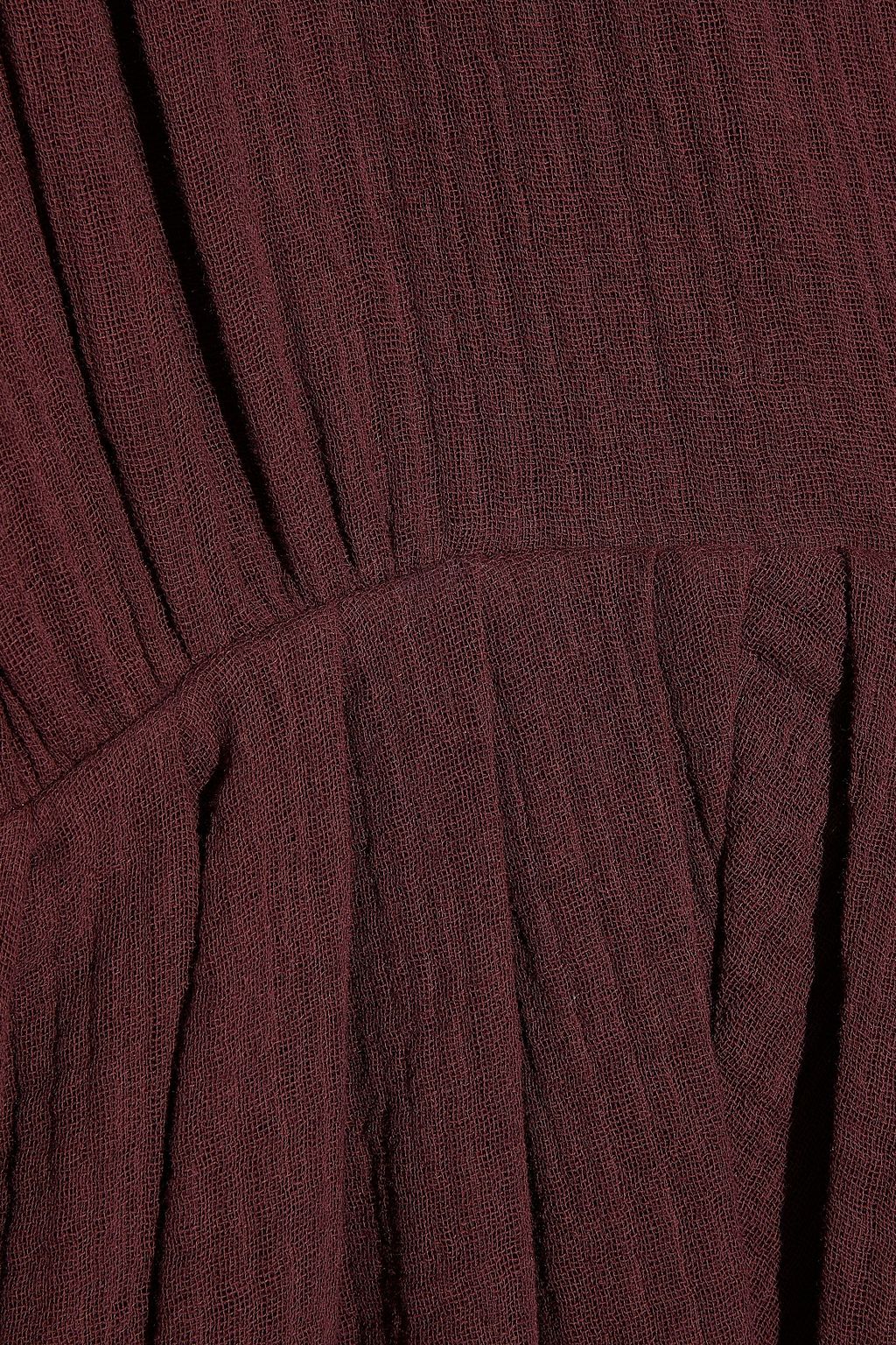 MASSCOB Gardiner ruffle-trimmed cotton-gauze dress